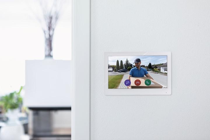 Image du produit Abus Moniteur tactile PoE 10" blanc, LAN/WiFi pour portier