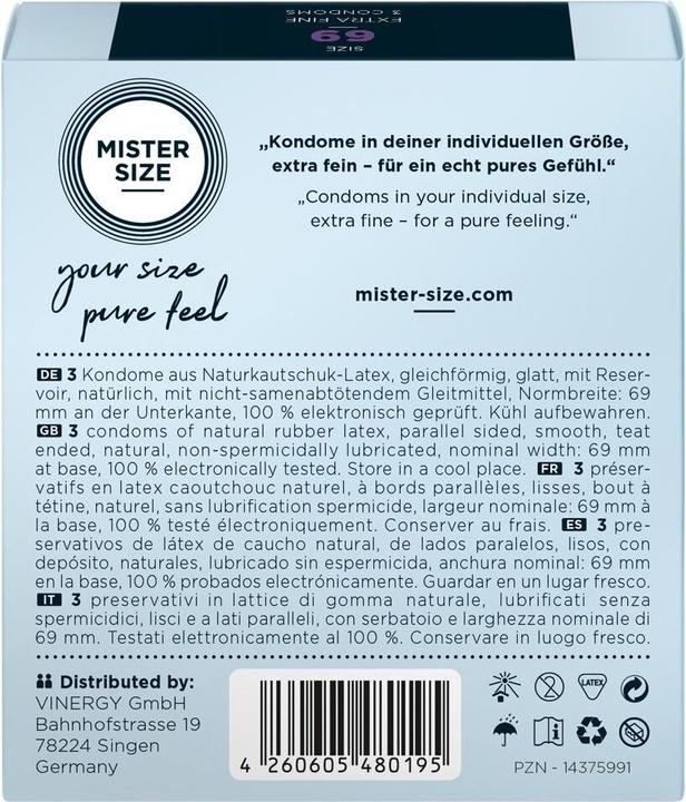 Actual product image Mister Size 69 (10 pcs.)