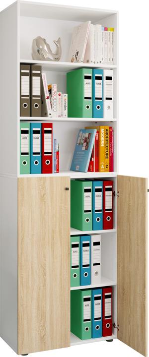 Produktbild VCM Büroschrank Aktenschrank Regal Lona 6f (70 x 40 x 220 cm)