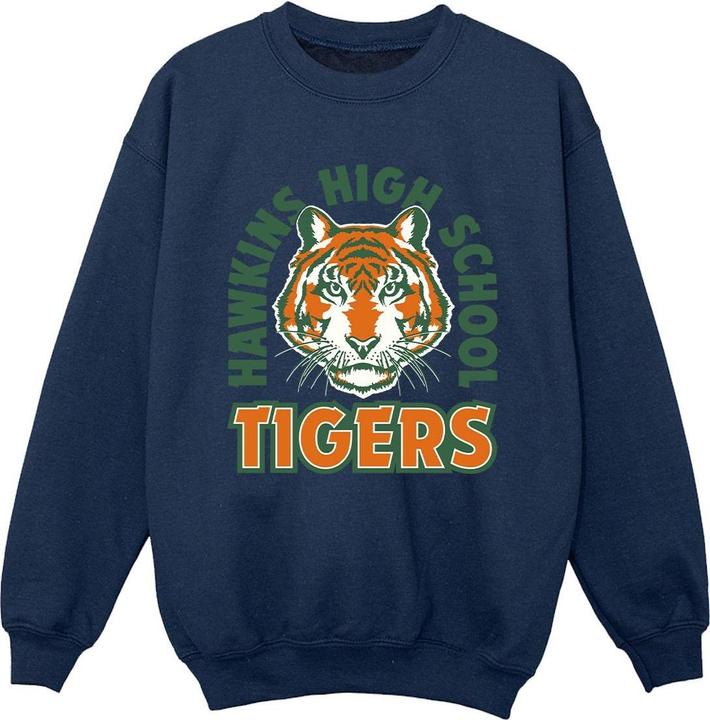Netflix Stranger Things Hawkins Arch Tiger Sweatshirt Jungen