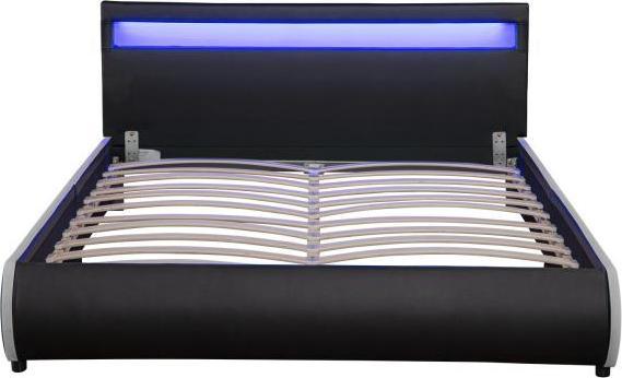 Produktbild Juskys Polsterbett Sevilla mit LED (140 x 200 cm)