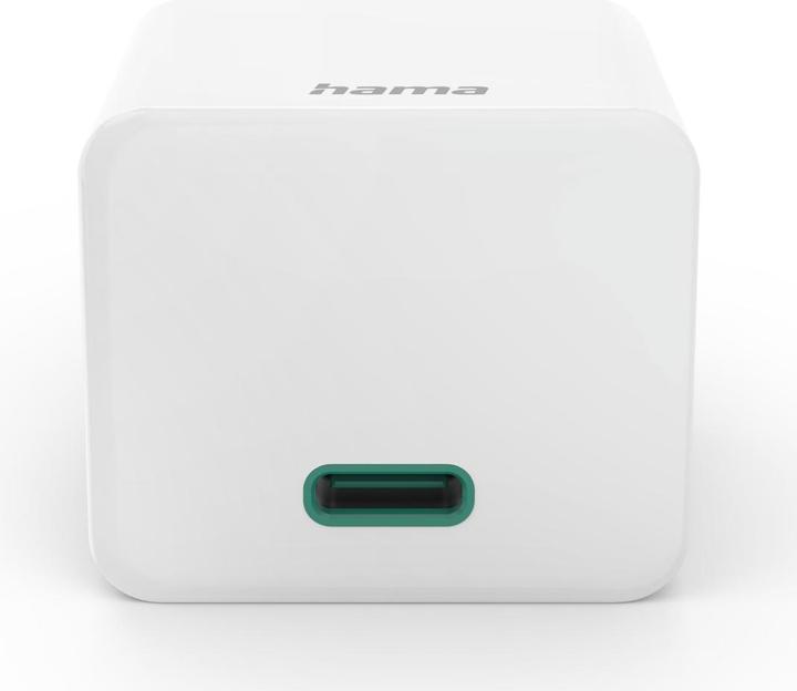 Productafbeelding Hama Snellader, USB-C, PD/Qualcomm®/GaN, Minilader, 30 W, Wit (30 W)