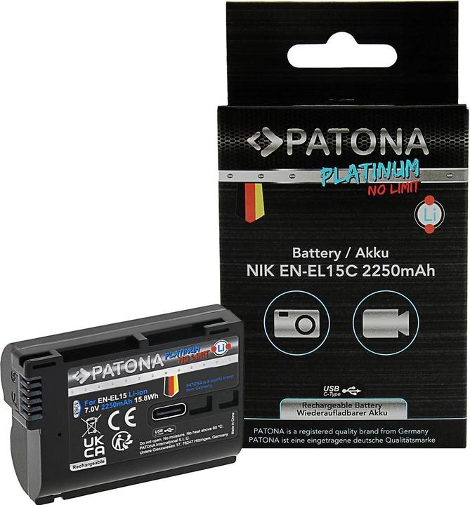 Produktbild Patona Platinum Akku mit USB-C Input Canon LP-E6NH (Akku)