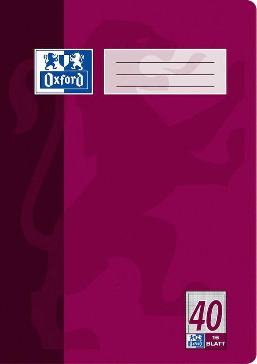 Actual product image Oxford Schulheft, A4, Lineatur 40 (A4, Checked, Soft cover)