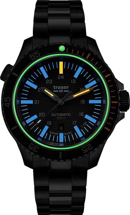 Actual product image Traser H3 110329 P67 Diver Automatic T100 Grey Special Set 46mm 50ATM (46 mm)