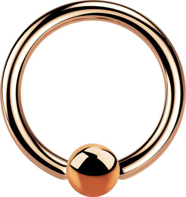 Produktbild Star Piercing Ball Closure Ring rosegold (ohne Messing, Chirurgenstahl 316L)