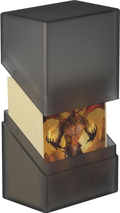 Actual product image Ultimate Guard Card Box Boulder Deck Case Standard Size 60+ Onyx