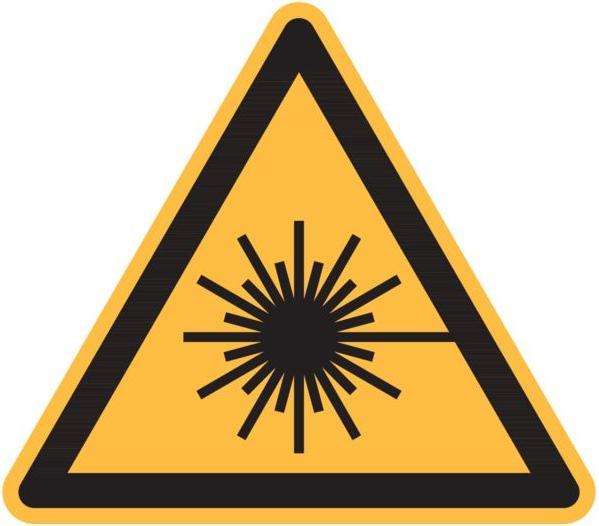Immagine prodotto Simbolo di avvertimento Pericolo raggio laser