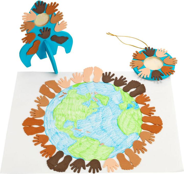 Actual product image No Name Colourings - Colours Like Me Hands and Feet Foam Stickers