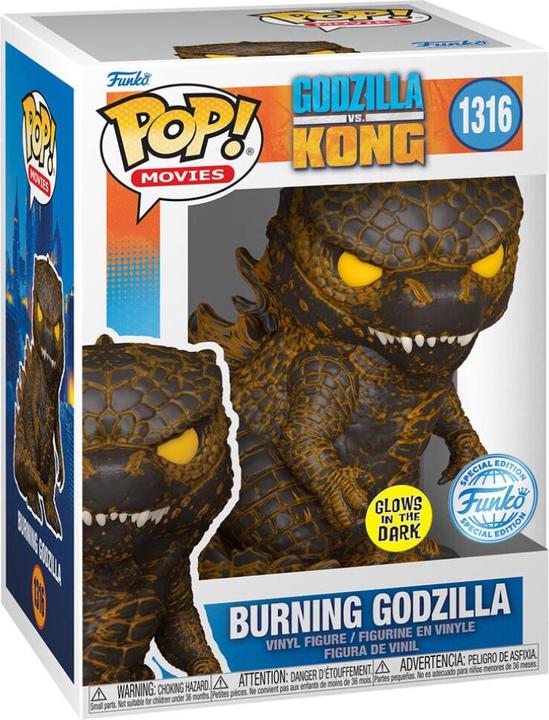 Actual product image Funko Godzilla Singular Point Figurine POP! Animation Vinyl Burning Godzilla(GW) 9 cm