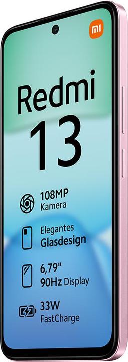 Actual product image Xiaomi Redmi 13 (256 GB, Pearl Pink, 6.79", Hybrid Dual SIM, 108 Mpx, 4G)