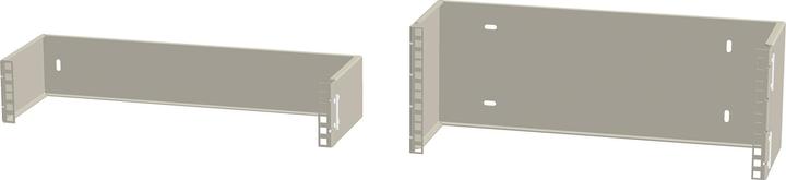 Actual product image Enoc Wall stand 19" 2U open WxDxH 490x160x90mm SVF 0219 - Rack accessories