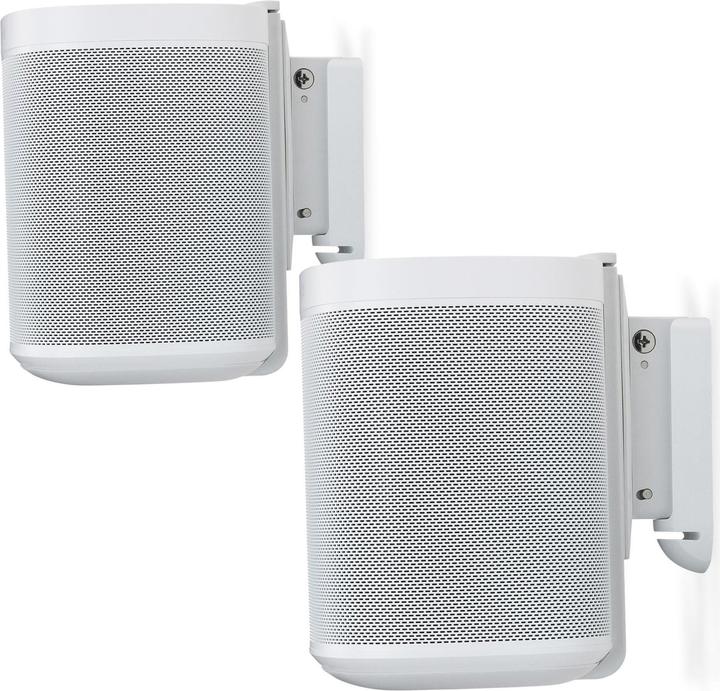 Image du produit Flexson Support mural pour Sonos One et Play:1 (1 paire, Installation murale, Pivotant, Rotatif, Inclinable)