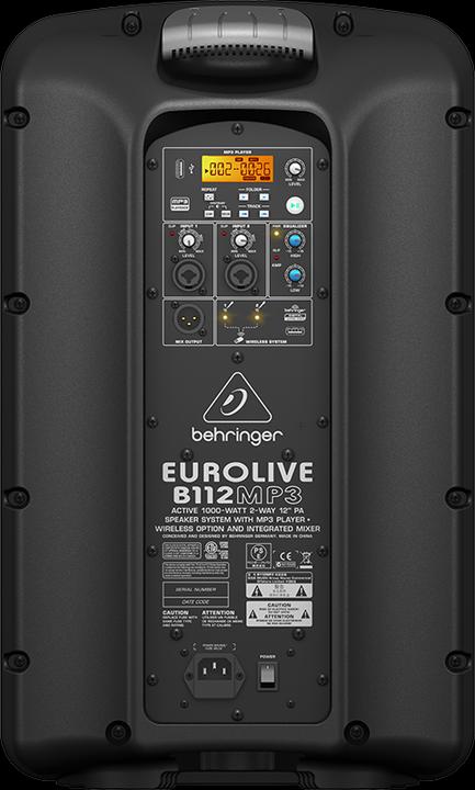 Produktbild Behringer Eurolive B112MP3 (Aktiv, 1x 1000 W)