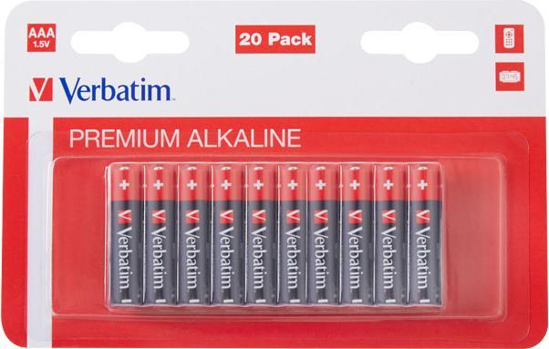 Actual product image Verbatim Premium Alkaline (20 pcs., AAA, 1300 mAh)