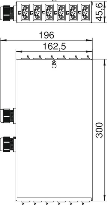 Produktbild OBO Bettermann OBO UVS6S6W2 Unterflurverteiler (Verteiler)