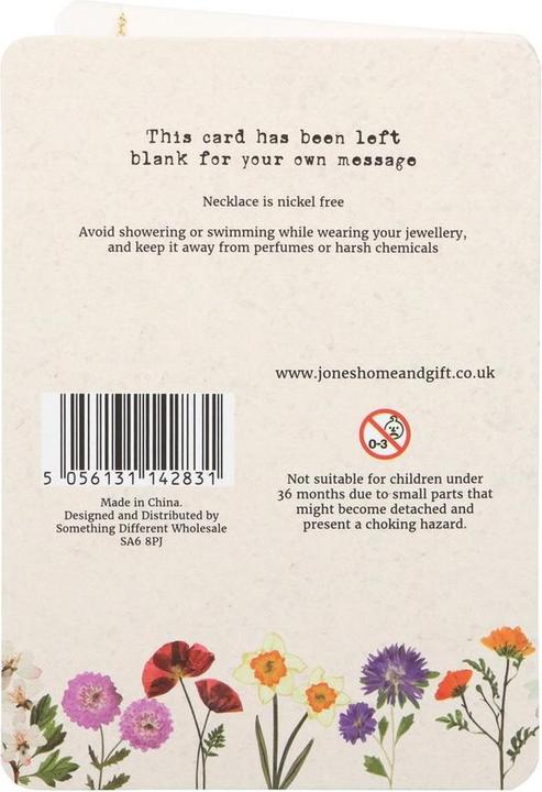 Produktbild Something Different Oktober Ringelblume Geburtsblume Halskette & Karte (100% synthetisches Material)