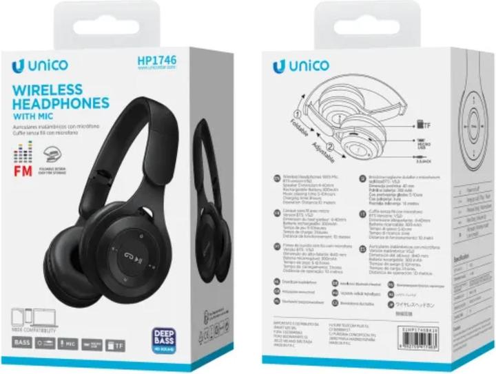 Produktbild Uni-ball Auriculares Uni Diadema Bluetooth (18 h, Kabelgebunden)