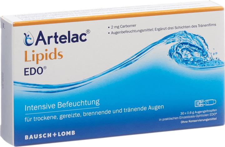 Image du produit Bausch + Lomb Artelac Lipids EDO, 30 pces pipettes unidoses (0.60 ml, 30 x 0,6 g)