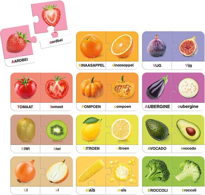 Immagine prodotto Jumbo Imparo la frutta e la verdura (Inglese, Tedesco, Olandese)