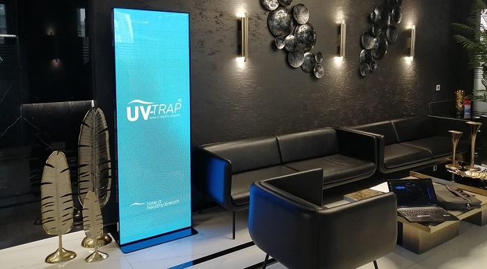 Produktbild DSS Indoor LED Stele Portrait, 79", schwarz