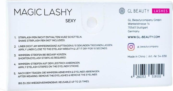 Valeurs nutritives et ingrédients GL Beauty Magic Lashy Sexy (Cils artificiels)