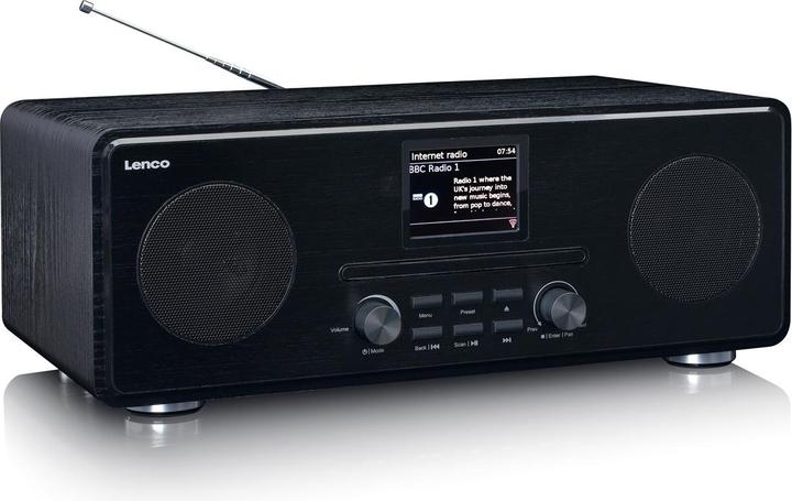 Immagine prodotto Lenco DIR-261BK (DAB, FM, Web radio, WiFi, Bluetooth)