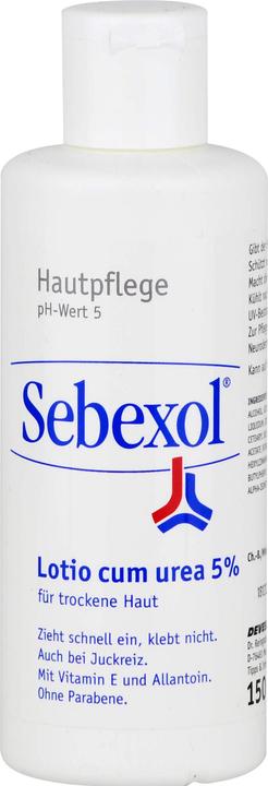 Sebexol Lotio cum urea 5% Hautpflege für trockene Haut, 150 ml Lösung (Körperlotion, 150 ml)