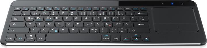 Aplic Wireless Tastatur, Slim Bluetooth Keyboard mit Touchpad & Multitouch Gestensteuerung (DE, Kabellos)