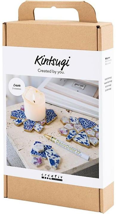 Produktbild Creative - Kreativ Set Kintsugi, Untersetzer, Blau, Gold, Rosa, Weiss, 1 Pck - ()
