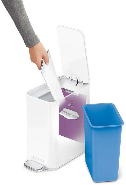Produktbild Simplehuman Treteimer 5 l, Weiss (5 l)
