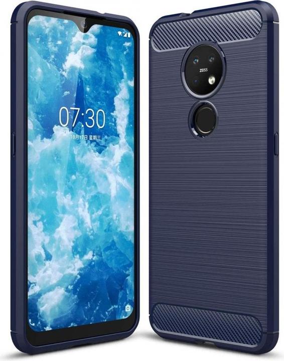 Produktbild Screenguard Nokia 7.2 Hülle Carbon Brushed Soft TPU (Nokia 7.2)