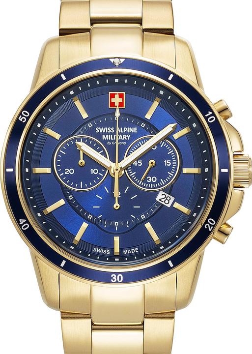 Immagine prodotto Swiss Alpine Military 7089.9115 Cronografo Uomo 44mm 10ATM (Cronografo, 44 mm)