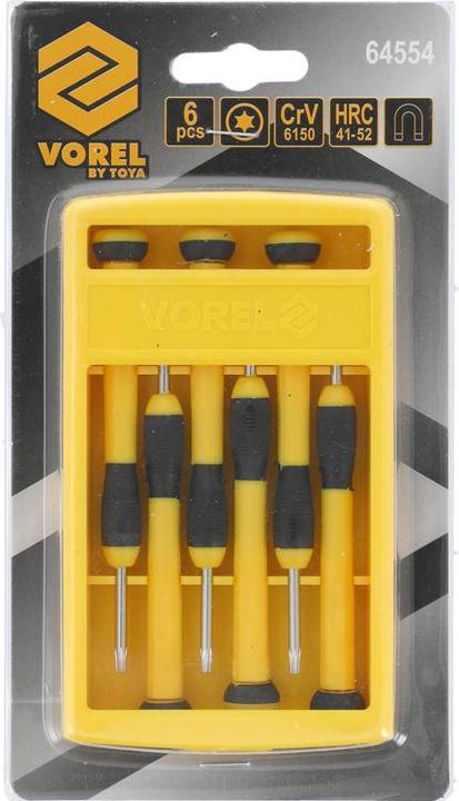 Produktbild Toya CrV TORX Uhren-Schraubendreher-Satz 6-teilig (Pin-torx)