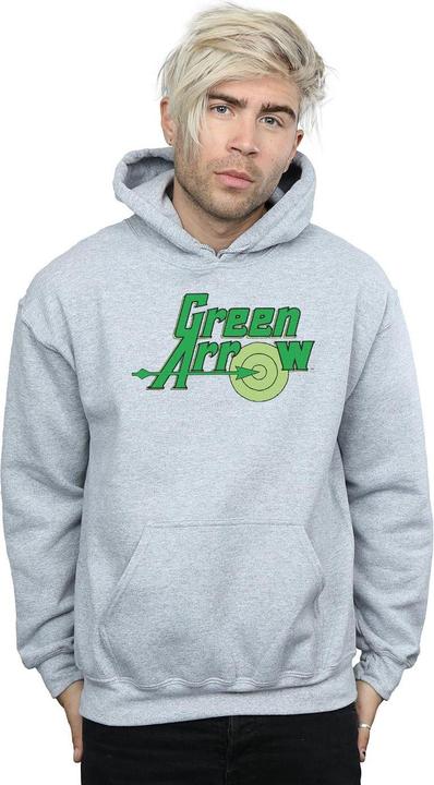 Actual product image Mens Green Arrow Text Logo Hoodie (3XL)