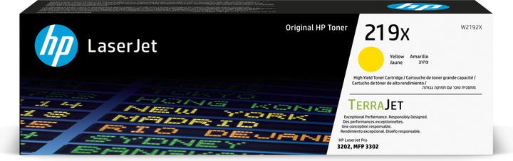 Image du produit HP 219X Toner LaserJet authentique Grande capacité Jaune, 2500 pages, Jaune, 1 pièce(s) (Y)