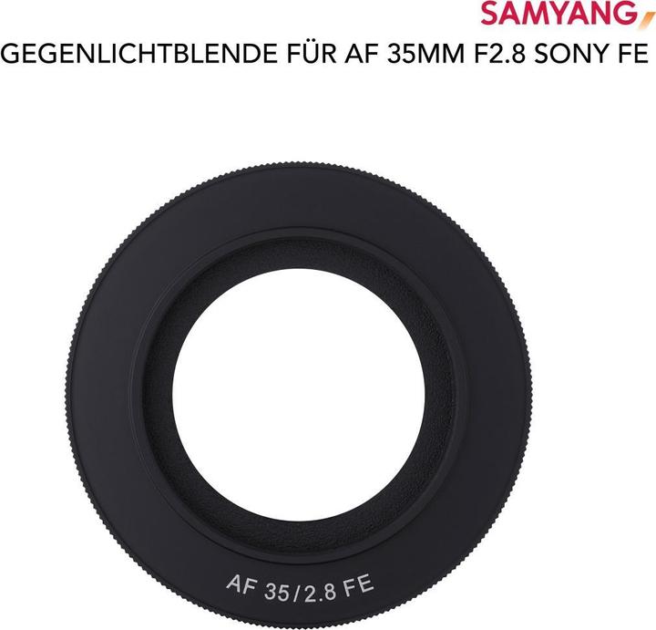 Actual product image Samyang Lens hood for AF 35mm/F2.8 Sony FE