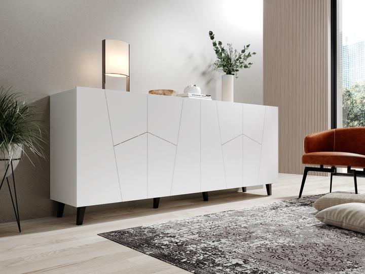 Actual product image Cama ETNA chest of drawers 200x42x82 white matt (200 x 42 x 82 cm)