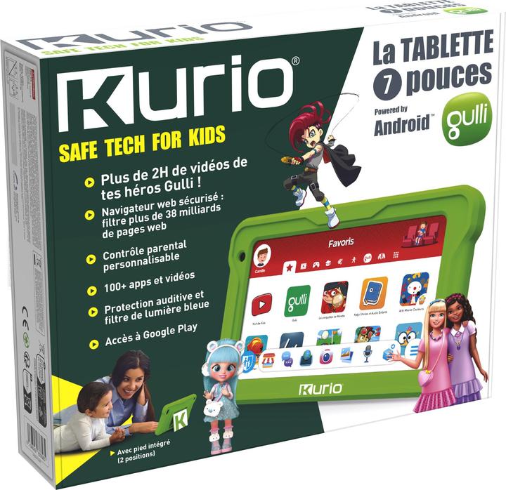 Image du produit Kurio - LA TABLETTE 7 POUCES GULLI - ANDROID 13 (7", Vert)