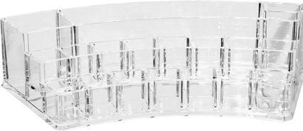 Produktbild Kosmetik-Organizer, Acryl, halbrund, leer, Masse: 28,2 x 11,9 cm, Höhe 6,5 cm
