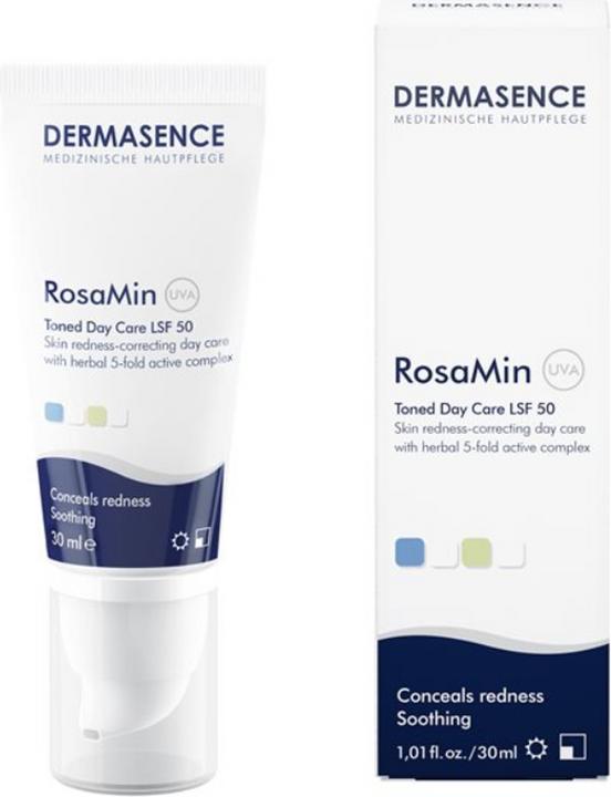 Produktbild Dermasence RosaMin getönte Tagespflege LSF50 (30 ml, Getönte Tagescreme, SPF 50)