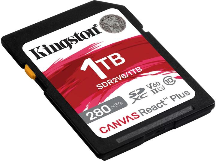 Produktbild Kingston Canvas React Plus (1000 GB, SDXC, U3, UHS-II)