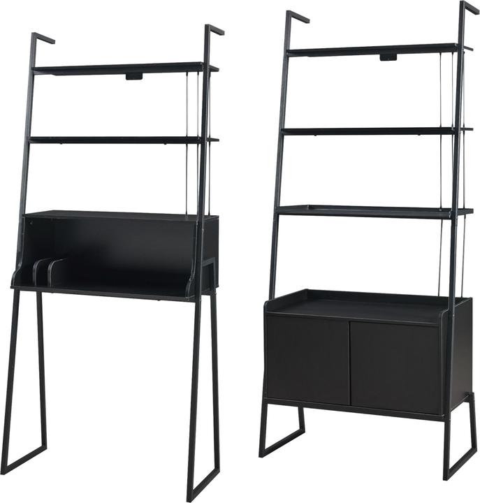 Immagine prodotto En.Casa Set di mobili Storfjord 2-pz. 1x scrivania, 1x scaffale a scala con armadio