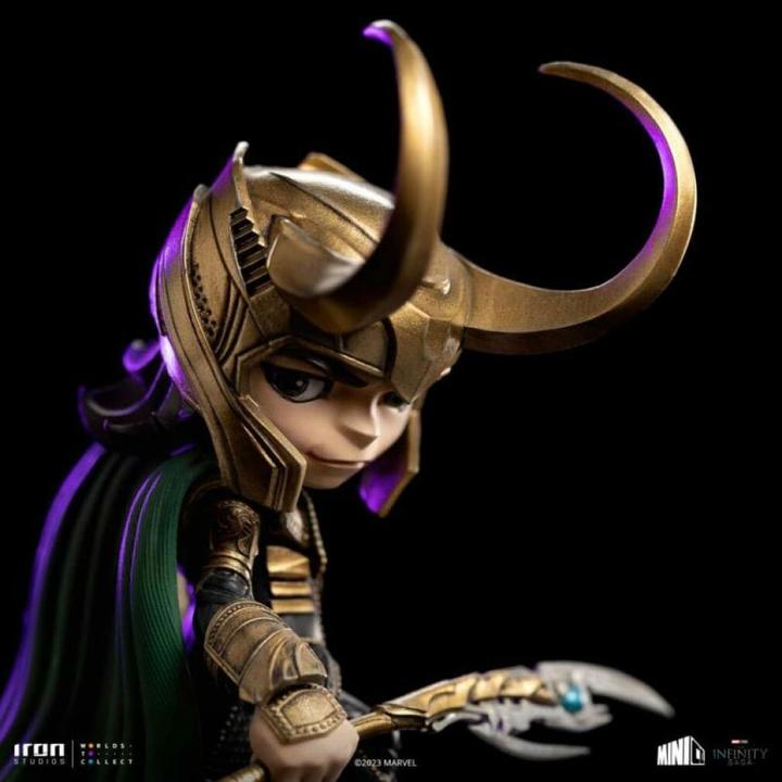 Actual product image Iron Studios Avengers Infinity Saga figurine Mini Co. PVC Loki 15 cm