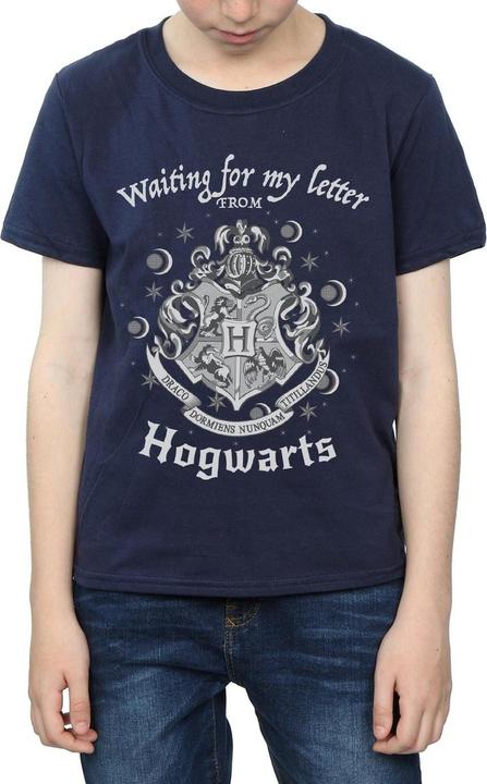 Actual product image Boys Waiting For My Letter Hogwarts Cotton T-Shirt (152, 158)