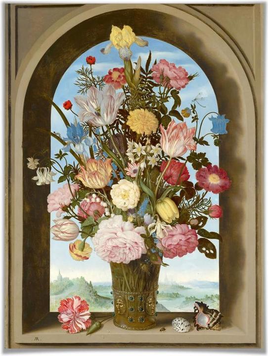 Image du produit Trenddeko Vase à fleurs dans une niche de fenêtre (40 x 50 cm)