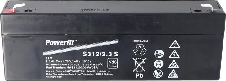 Actual product image Exide Powerfit S312/2.3 S Lead Battery 12 Volt with 2100mAh (12 V, 2.10 Ah)