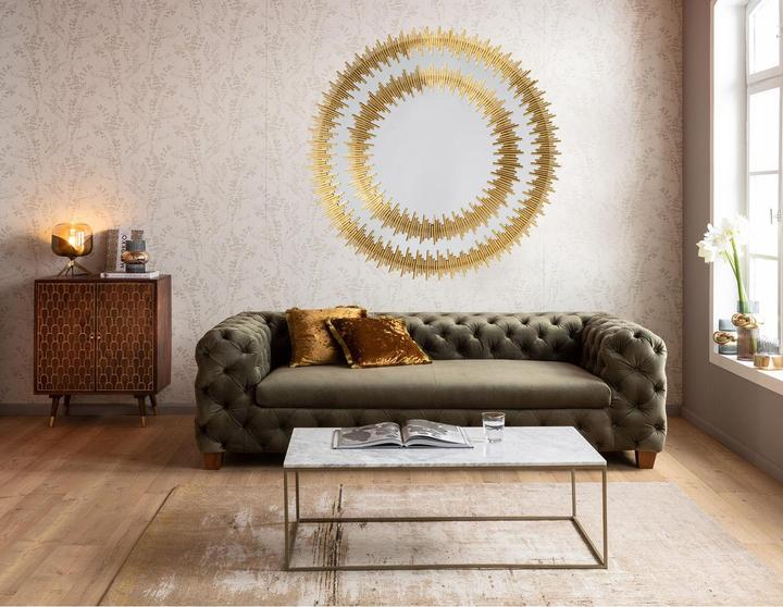 Produktbild Kare Design Spiegel Solare Gold Ø132cm (Ø 132 cm)