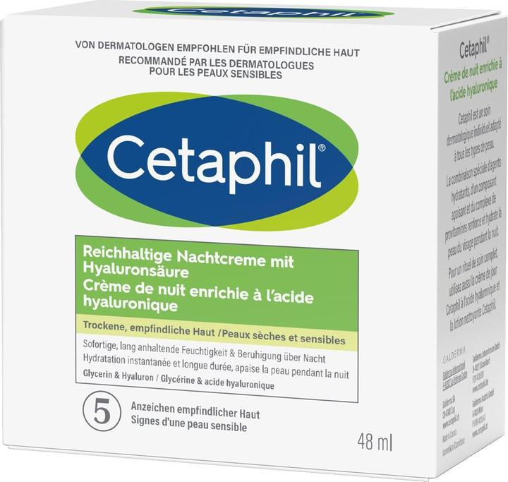Actual product image Cetaphil Daily Essentials Reichhalt Nachtcreme mit Hyaluronsäure (48 ml, Night cream)
