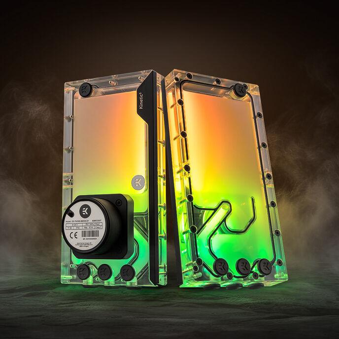 Actual product image EKWB EK-Quantum Kinetic3 FLT D5 PWM reservoir and pump combination - 240mm, D-RGB